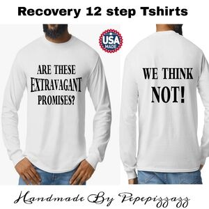 12 step recovery gift anniversary Long sleeve Handmade custom tshirts Un…